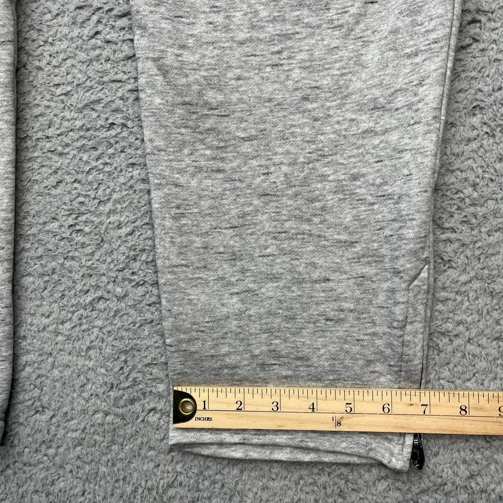 Adidas Sweatpants Womens XL Joggers Gray Fleece Zip Legs Drawstring Streetwear